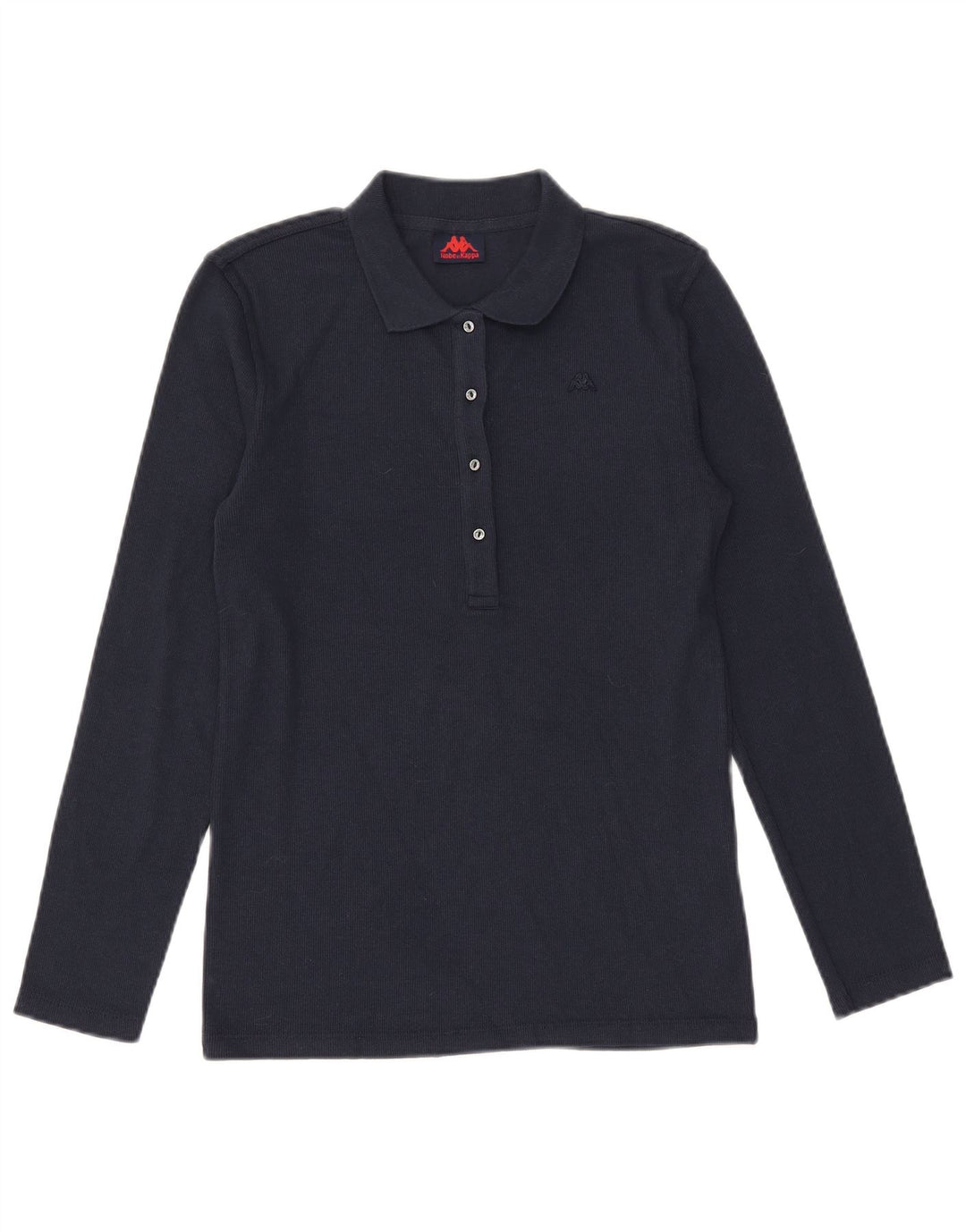 Top pentru femei Kappa cu mânecă lungă UK 12 Medium Bleumarin Bumbac