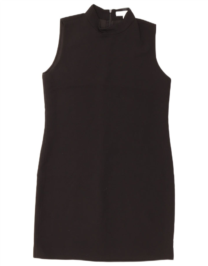 Rochie teacă fără mâneci pentru femei Zara UK 10 Poliester negru mic