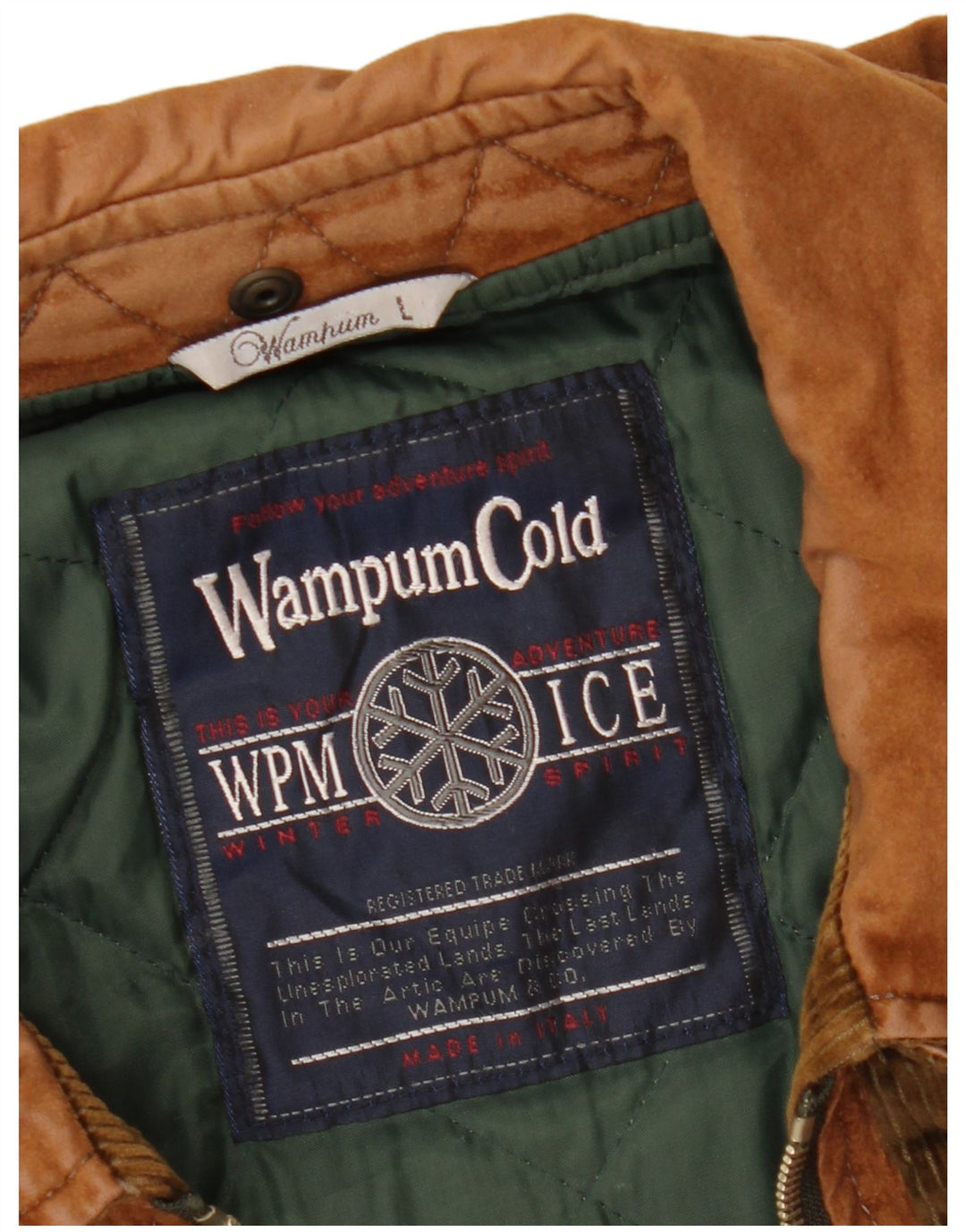 Jachetă din lână pentru bărbați WAMPUM UK 40 mare maro geometrică