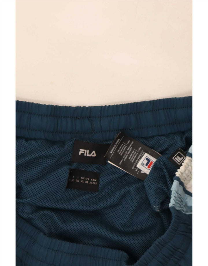 Pantaloni scurți de sport Fila pentru bărbați, XL, bleumarin, poliester color bloc