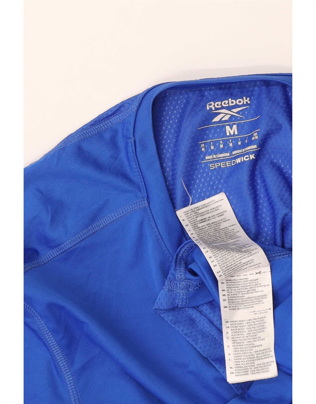 Tricou pentru bărbați Reebok Top Medium Blue Poliester