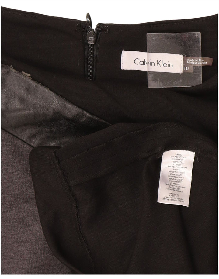 Rochie teacă fără mâneci pentru femei Calvin Klein US 10 Medium Black Colorblock