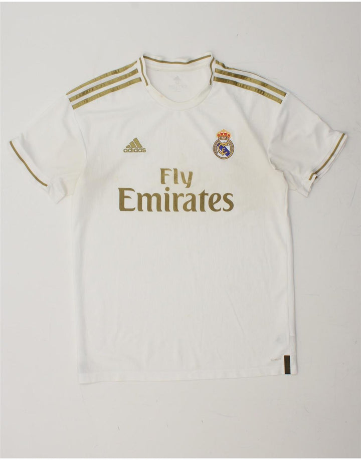 Tricou grafic ADIDAS Real Madrid pentru bărbați Top Medium Alb Poliester