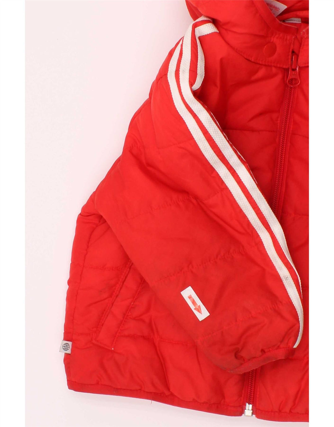 Jachetă căptușită cu glugă Adidas Baby Boys 9-12 luni Poliester roșu