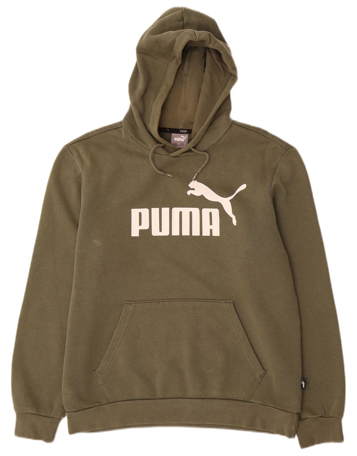 Pulover pentru bărbați Puma Graphic Hoodie, bumbac mediu kaki