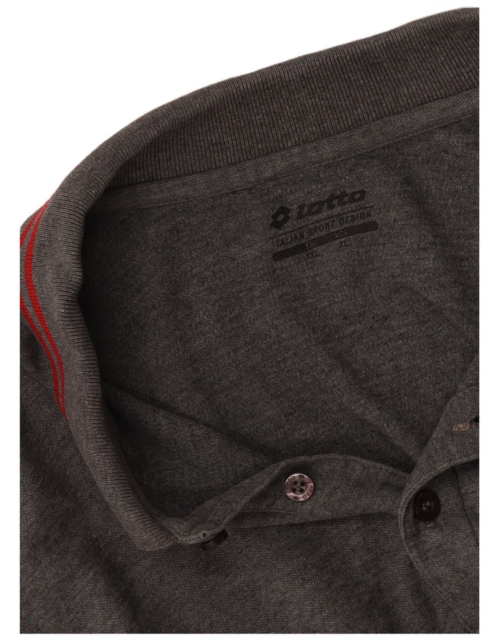 Tricou polo cu mânecă lungă pentru bărbați Lotto 2XL gri