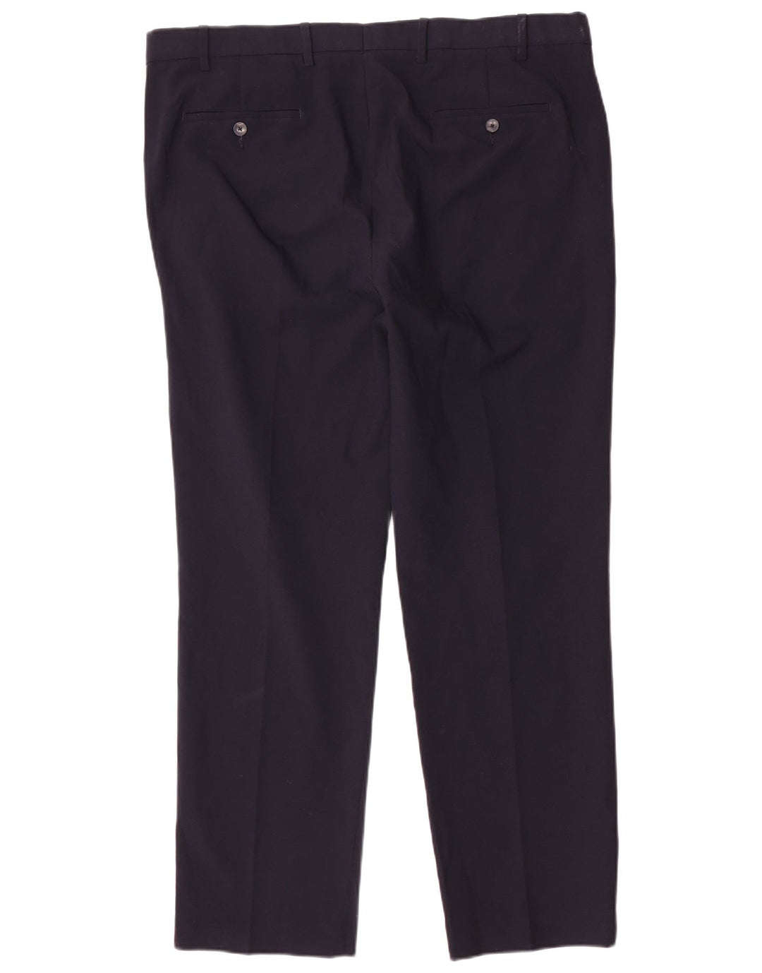 Pantaloni de costum obișnuiți, drepti, pentru bărbați, Marks & Spencer, L40 L31, bleumarin
