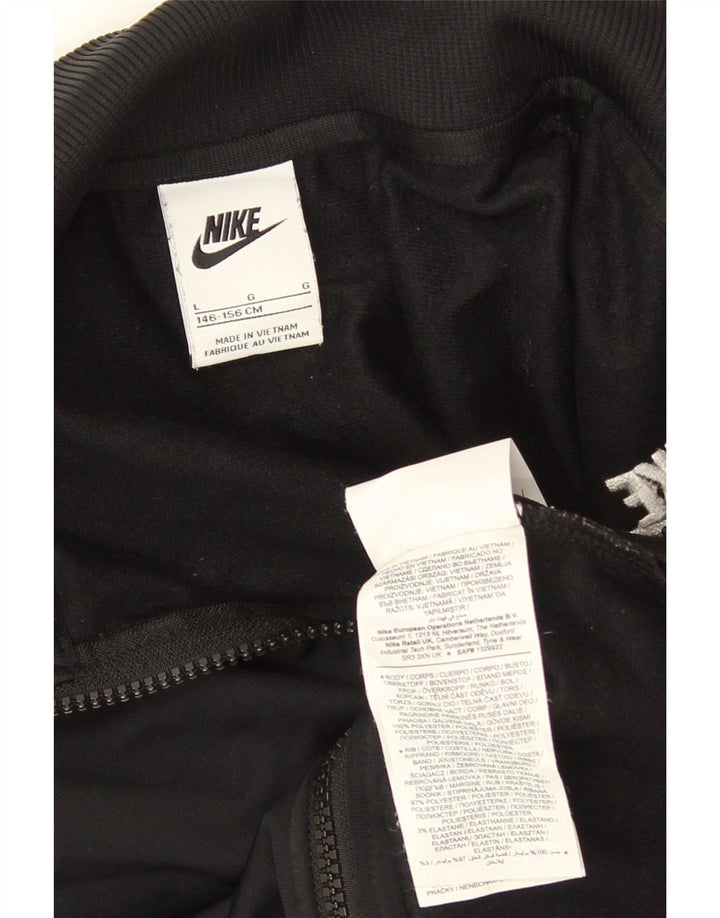 Jachetă de top pentru trening Nike pentru fete 12-13 ani, mare, negru, poliester