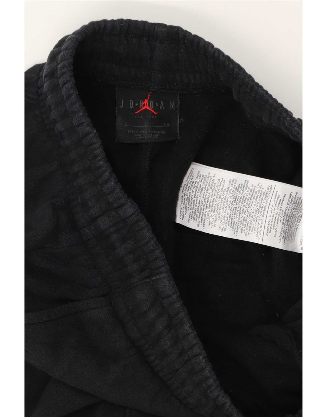 Pantaloni de trening Jordan pentru bărbați Joggeri mici Bumbac negru