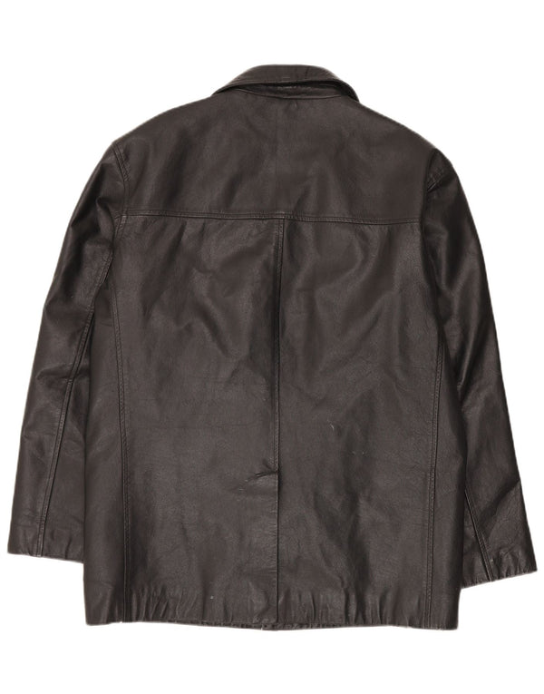 Jachetă din piele pentru bărbați St. Bernard UK 40, mare, neagră