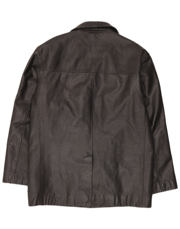 Jachetă din piele pentru bărbați St. Bernard UK 40, mare, neagră