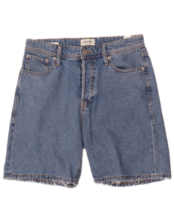 Pantaloni scurți din denim Jack & Jones pentru bărbați, mediu W32, bumbac albastru