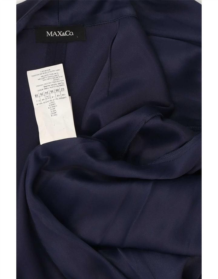 Max & Co. Jachetă pentru femei cu mâneci 3/4 deschise, UK 6 XS, bleumarin, viscoză