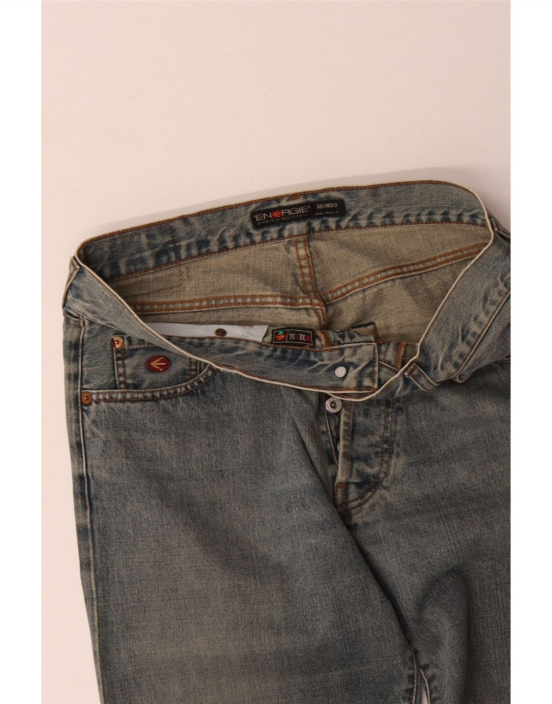 Blugi drepti pentru bărbați ENERGIE W32 L34 Albastru