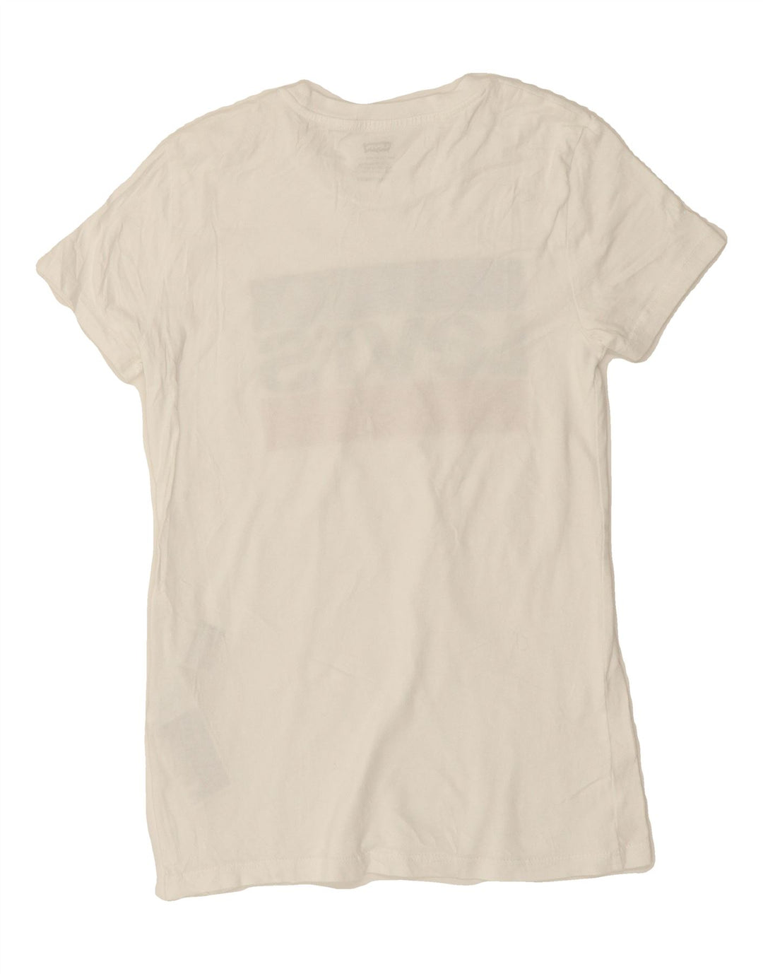 LEVI'S Womens Graphic T-Shirt Top UK 2 2XS White Vintage Levi's and Second-Hand Levi's from Messina Hembry 