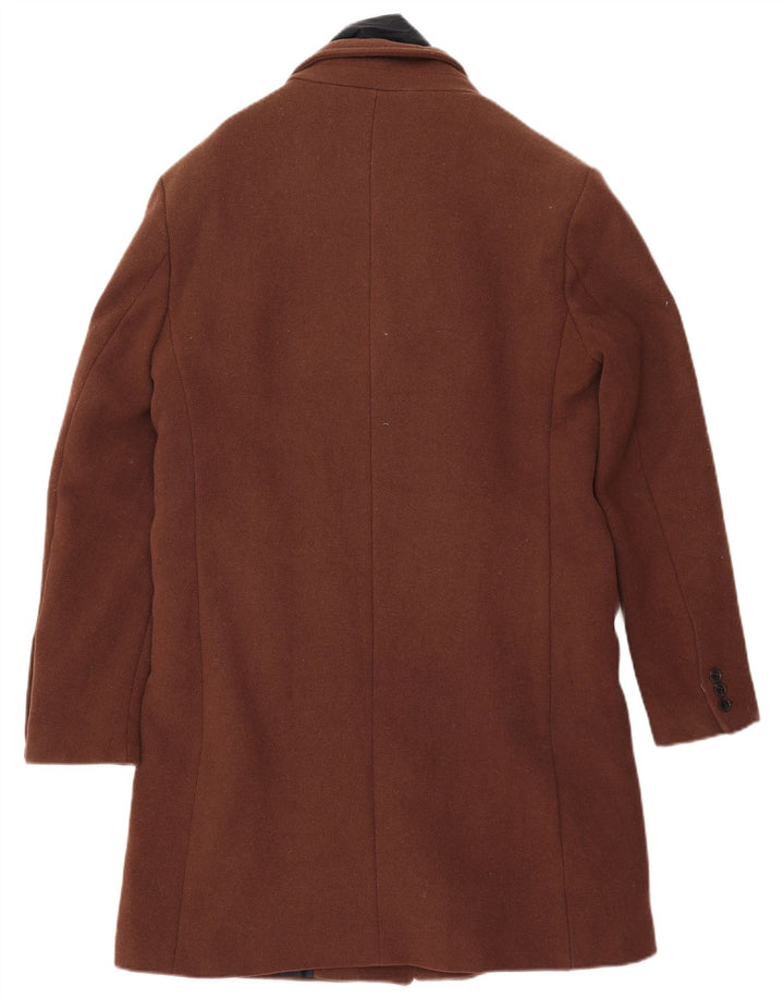 Palton pentru bărbați Superdry UK 40, lână maro mare
