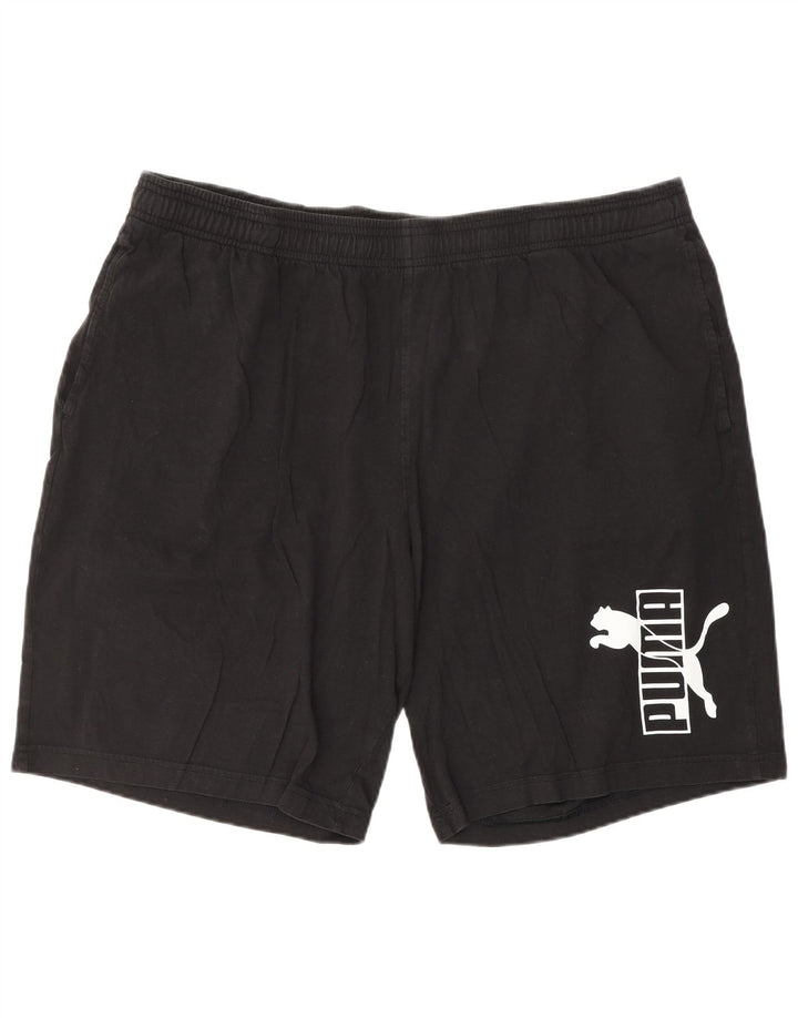 Pantaloni scurți sport grafic PUMA pentru bărbați 2XL, bumbac negru