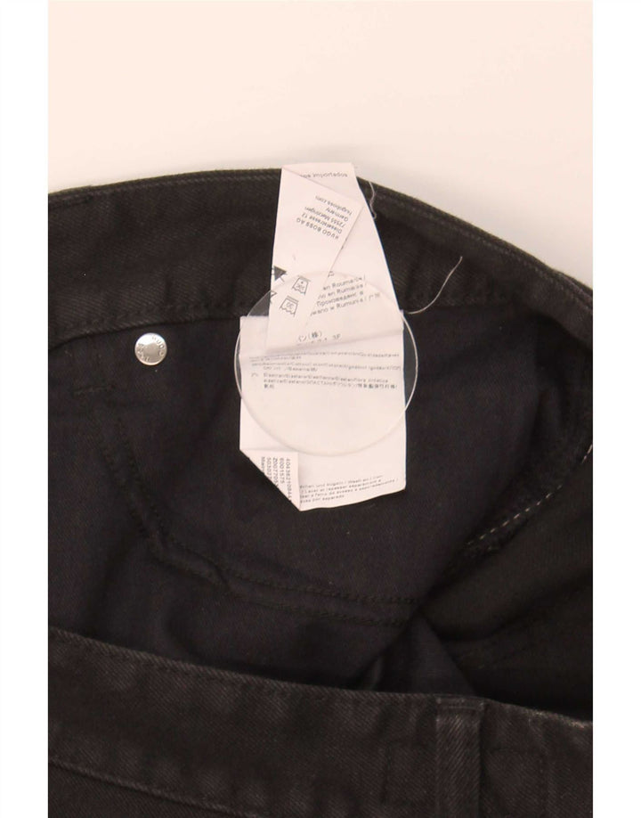 Blugi drepti pentru bărbați Hugo Boss W34 L32 bumbac negru