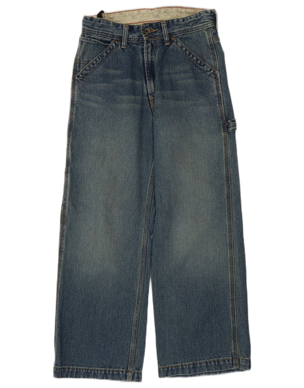Blugi pentru fete Cargo cu picioare largi Levi's 13-14 ani L28 L25 Bumbac albastru