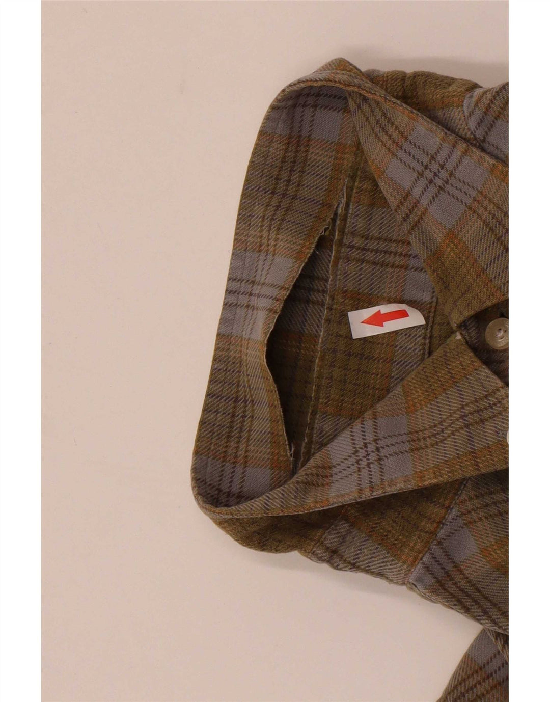 Cămașă de flanel pentru bărbați Barbour, bumbac cu carouri mari, kaki