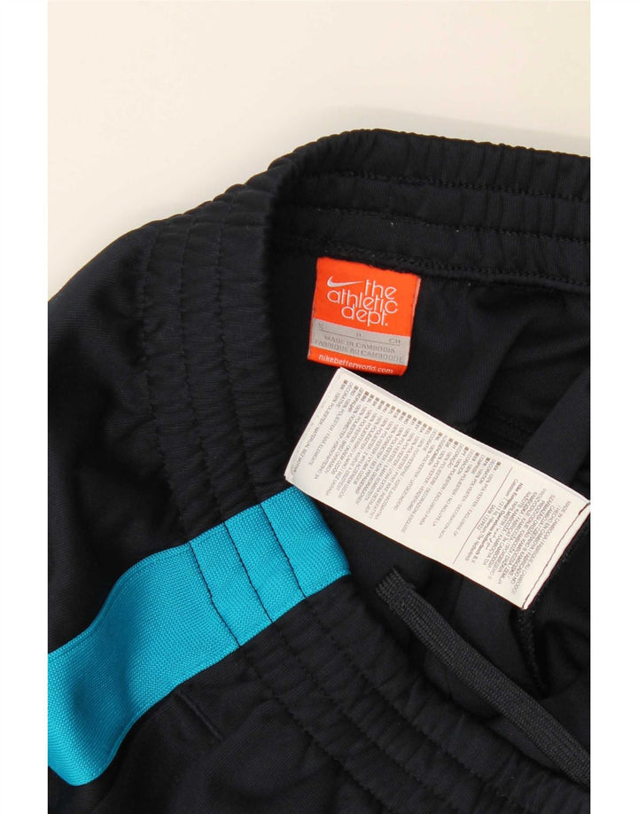 Pantaloni de trening Nike pentru femei UK 10 Mici, negru, poliester color bloc