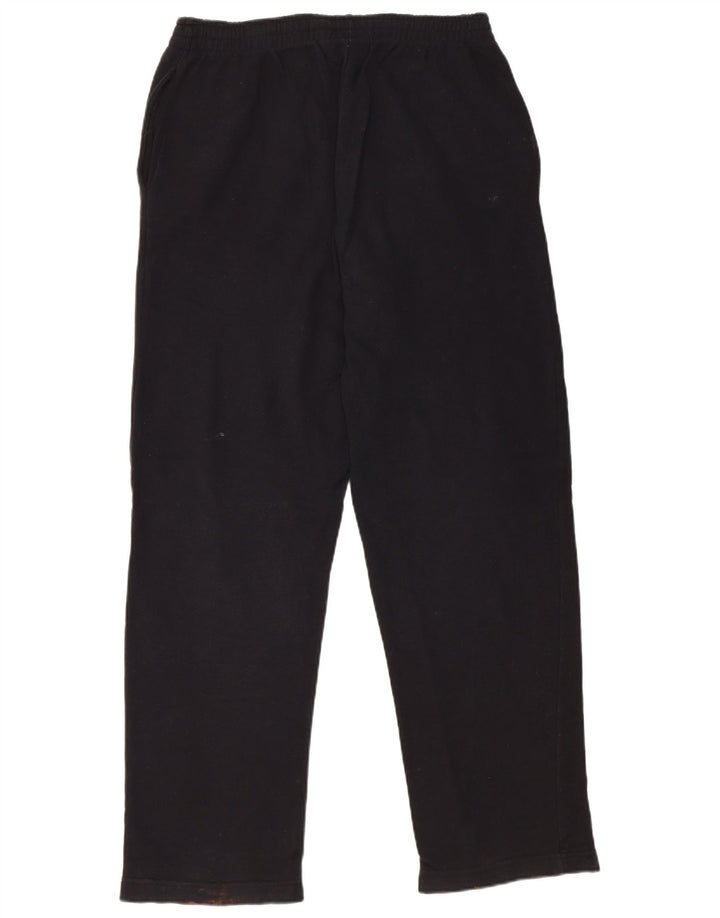 Pantaloni de trening Kappa pentru bărbați, bumbac mediu negru
