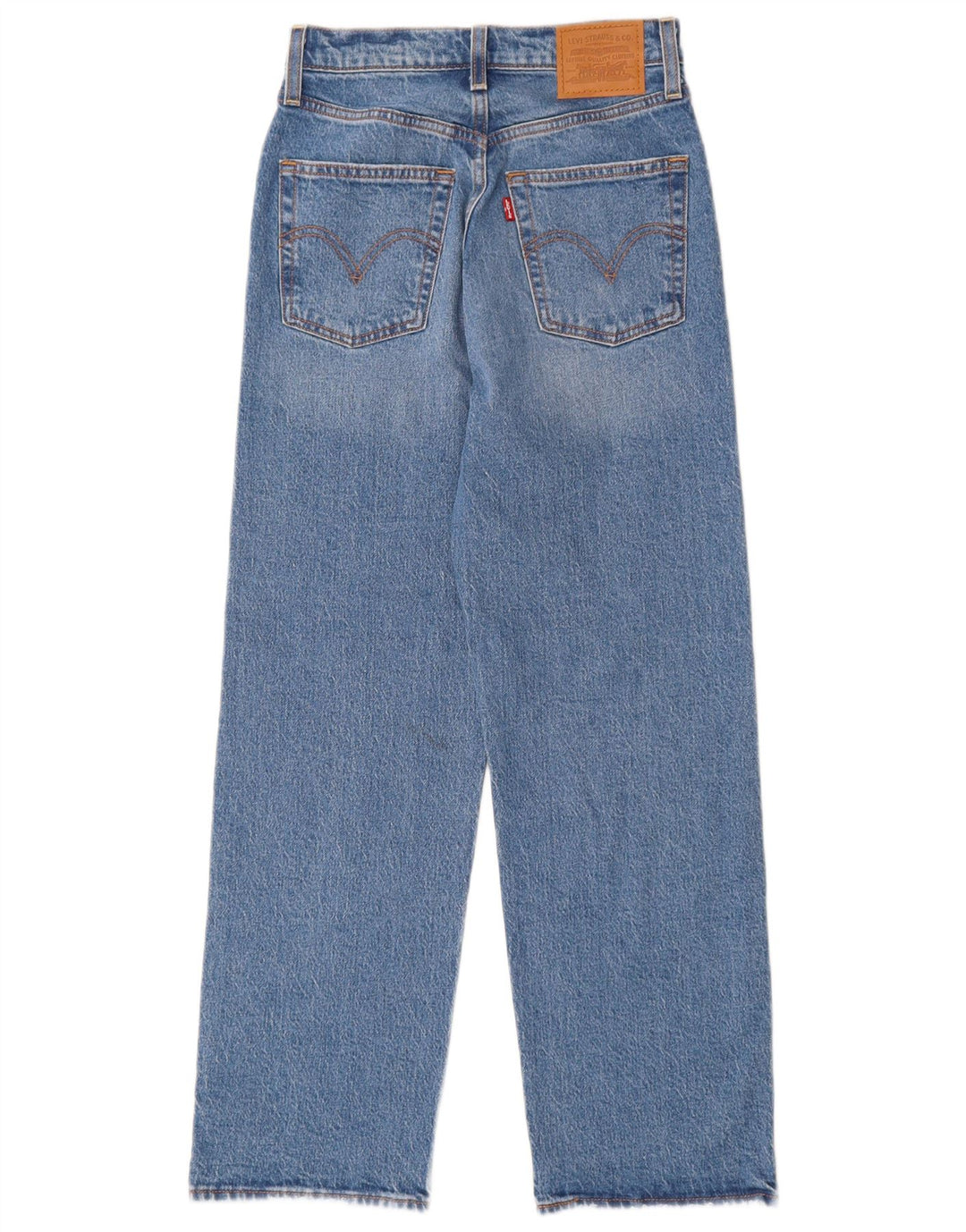 Blugi drepti pentru femei Levi's Ribcage W25 L27 Bumbac albastru