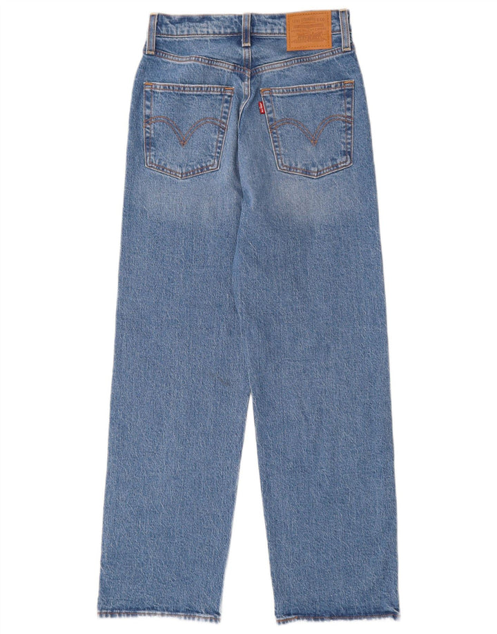 Blugi drepti pentru femei Levi's Ribcage W25 L27 Bumbac albastru