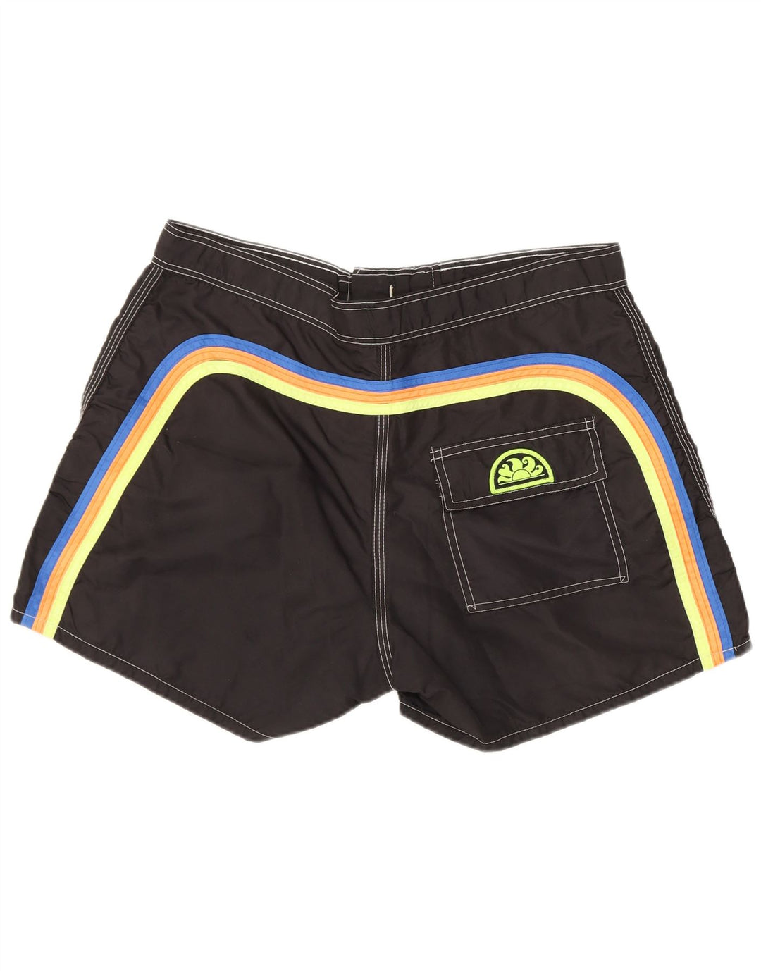 Pantaloni scurți de înot Sundek pentru bărbați, nailon mediu negru
