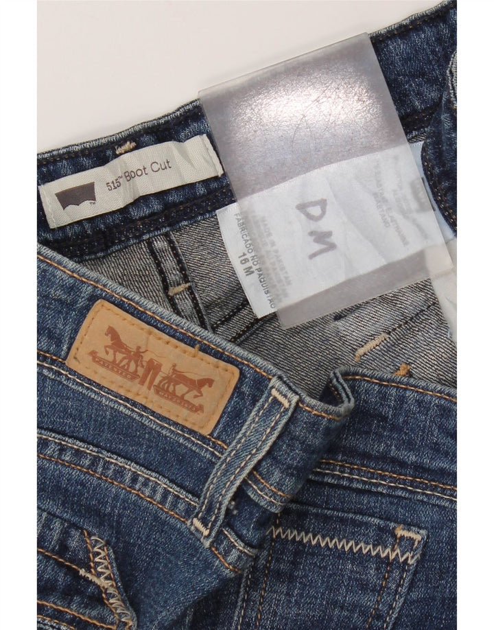 Blugi Levi's 515 Bootcut pentru femei US 16 2XL W38 L28 Blue Bumbac