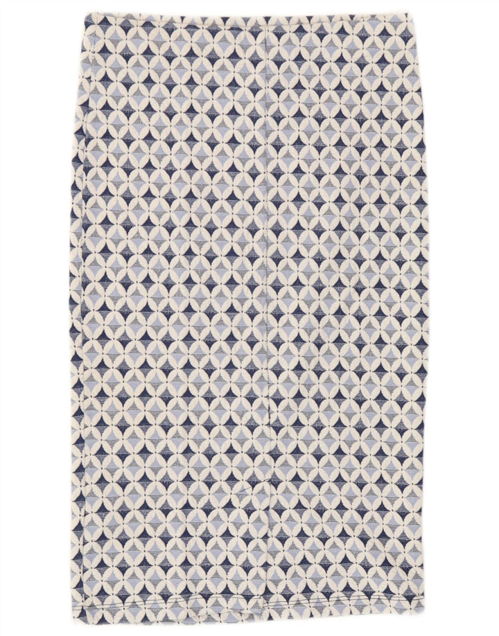Fusta Dreptă Trafaluc pentru Damă Zara Mediu W28 Poliester Geometric Albastru