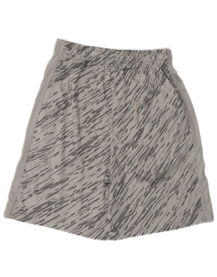 Pantaloni scurți sport Russell Athletic pentru bărbați, poliester cu pături mici, gri