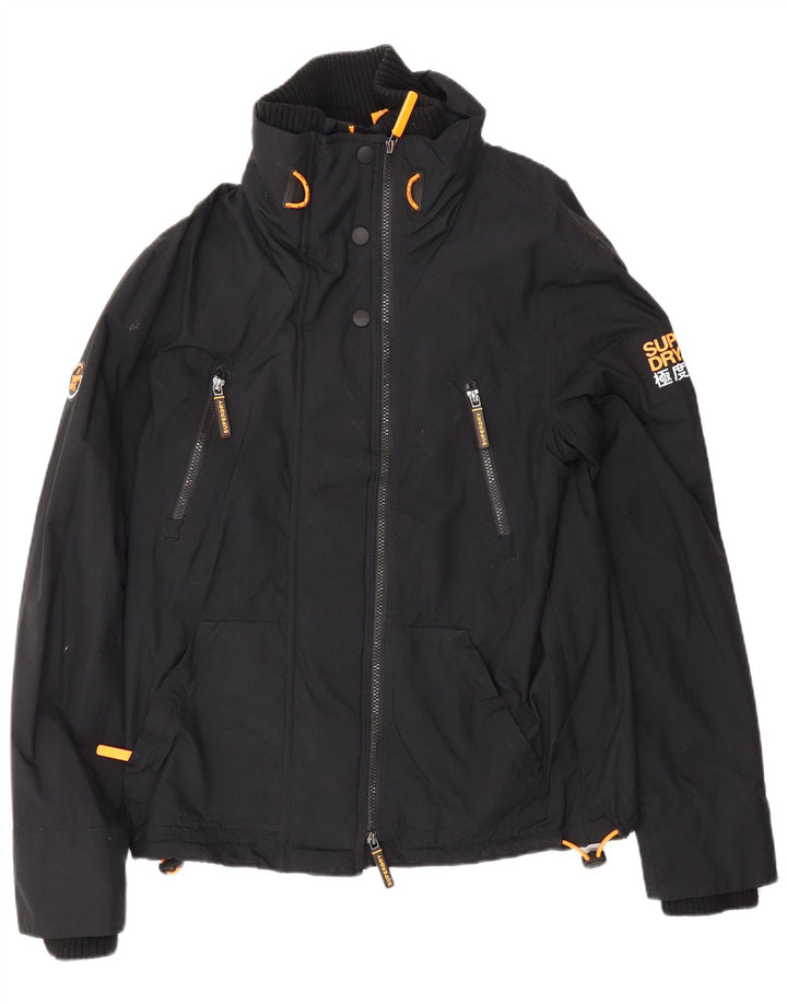 Superdry Windattacker Windbreaker Jacket pentru bărbați UK 38 Medium Black Nylon