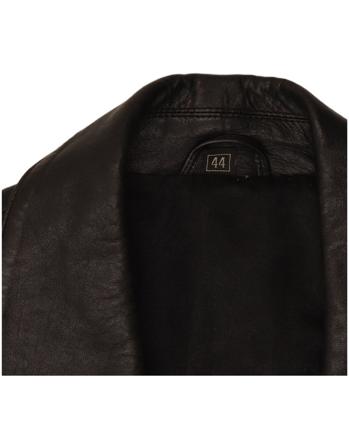 Palton din piele vintage pentru femei EU 44 XL din piele neagră