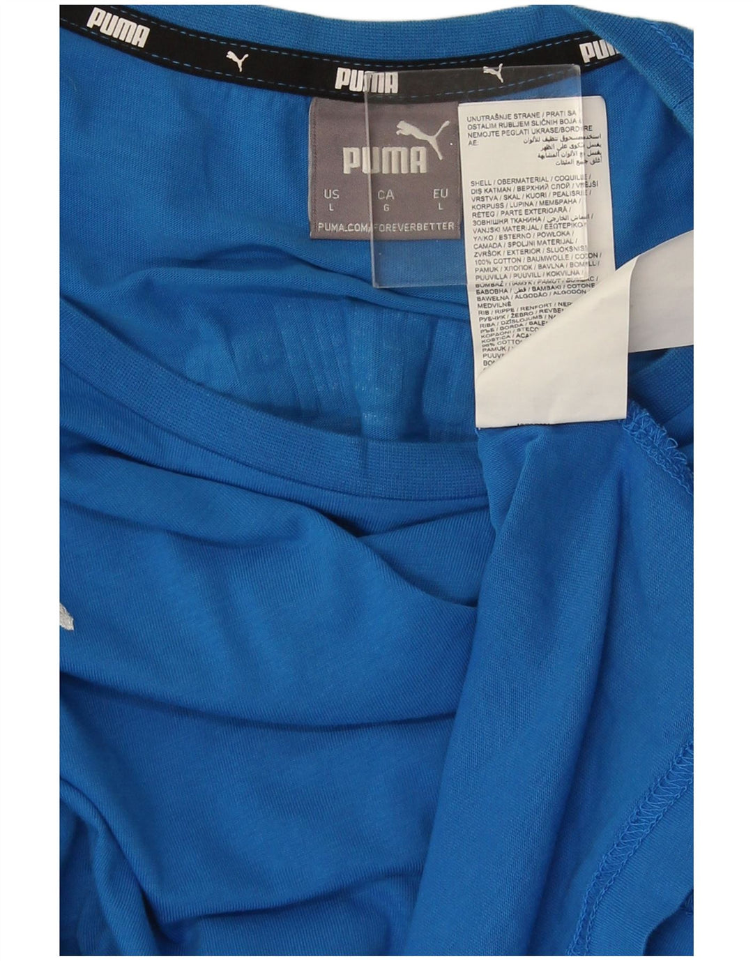 Tricou grafic Puma pentru bărbați Top mare, albastru, bumbac