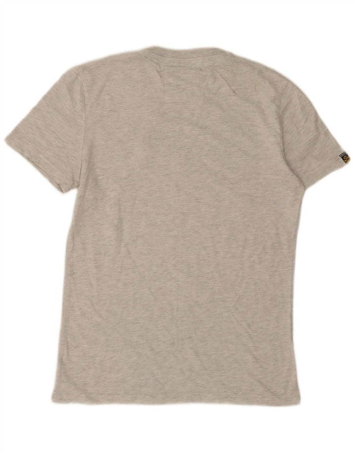 Tricou grafic pentru bărbați Superdry Top din bumbac gri mediu