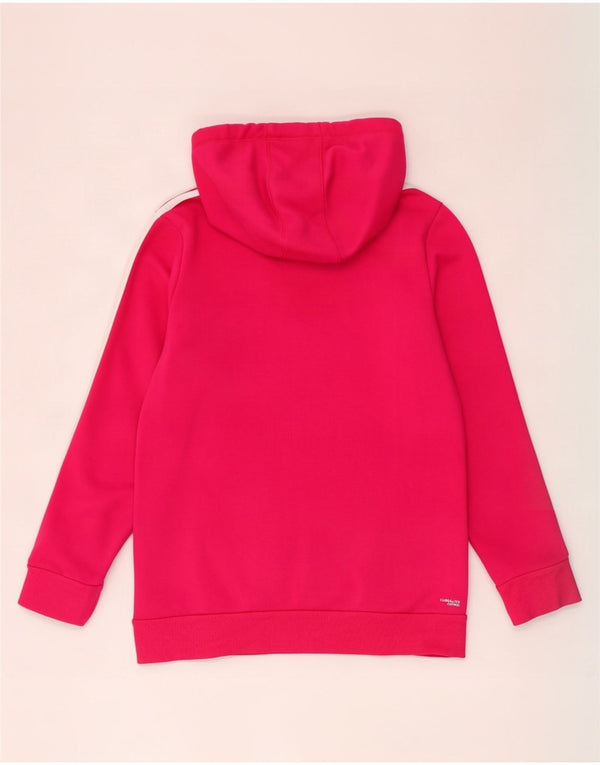 Pulover Adidas pentru femeie cu glugă, UK 12/14, bumbac roz mediu