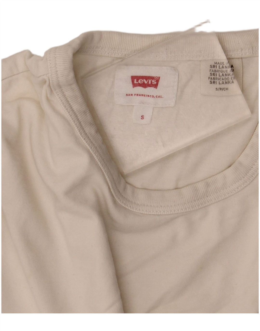 Levi's Mens T-Shirt Top Small White