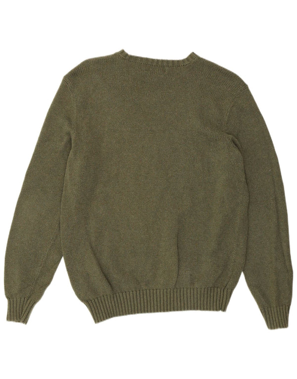 Pulover Polo Ralph Lauren pentru bărbați, cu gât crew, bumbac mediu kaki