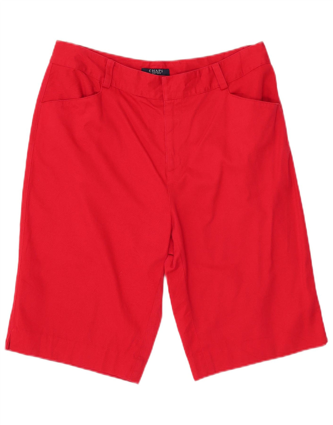 Pantaloni scurți casual pentru femei Chaps US 10 Large W32 Red Bumbac