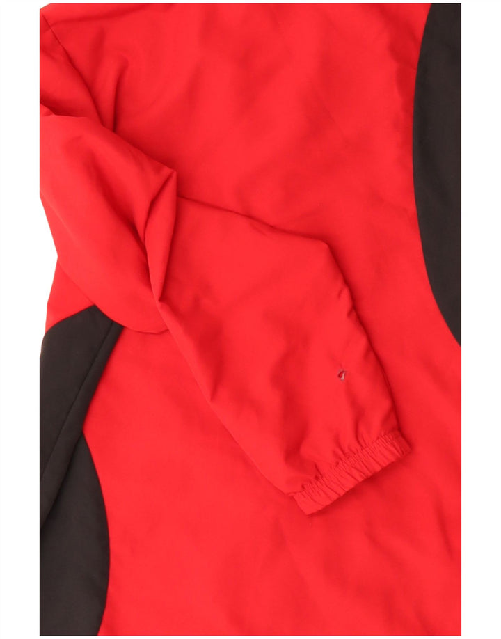 Jachetă de trening pentru bărbați ADIDAS Marea Britanie 36/38 Poliester Colorblock Roșu Mic
