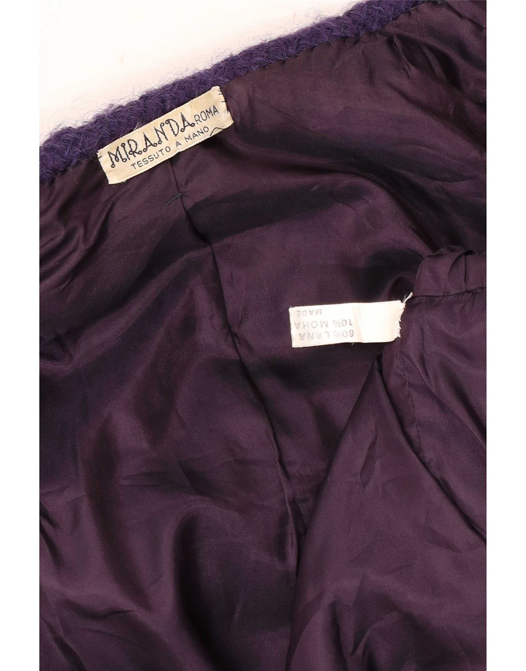 Blazer Vintage pentru femei UK 18 XL Purple Check Wool