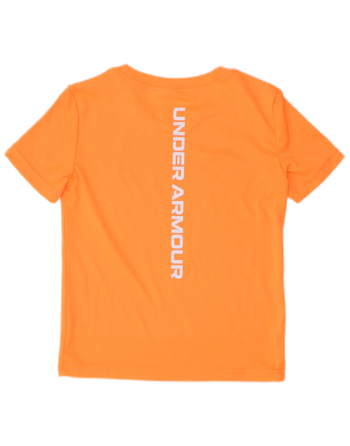 Tricou grafic Under Armour pentru băieți Top 3-4 ani portocaliu