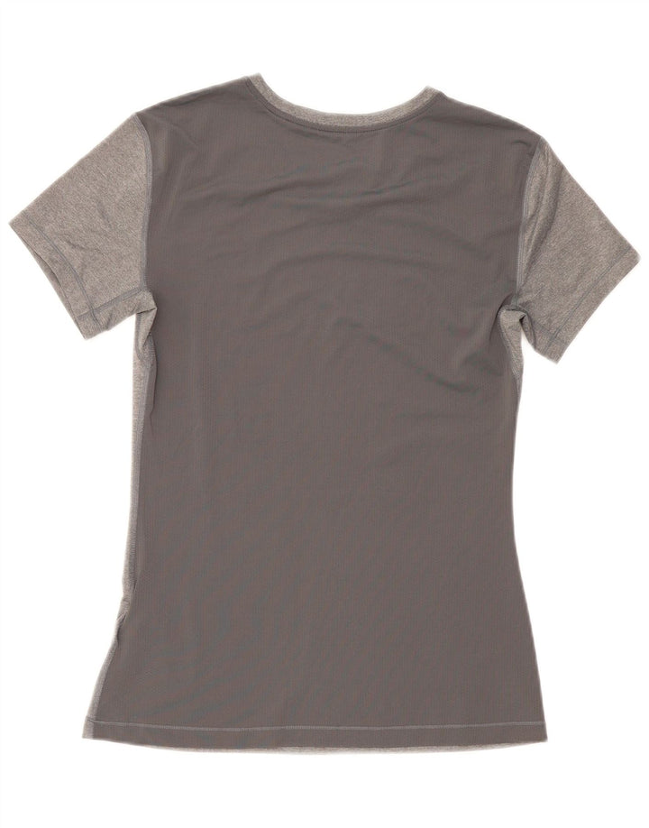 Tricou Nike Dri Fit pentru femei Top UK 14 Large Gri Poliester