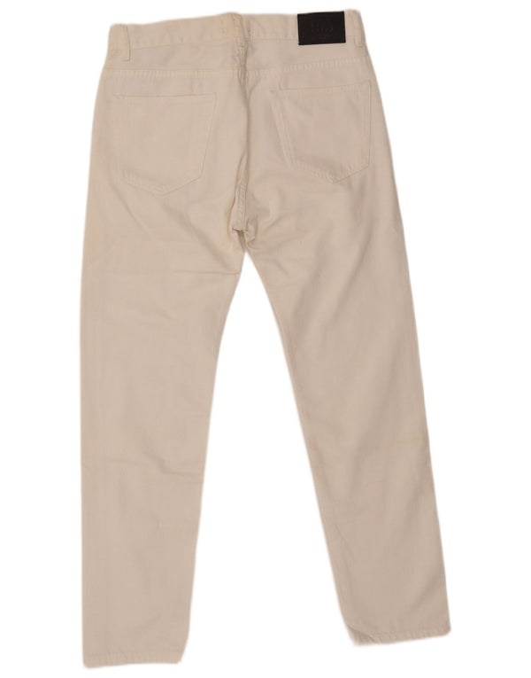 Blugi pentru bărbați ZARA slim EU 40 Medium W31 L28 Bumbac alb