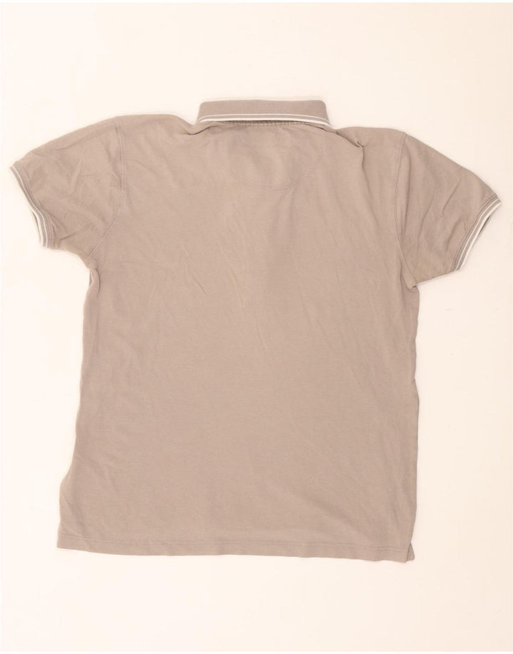 Tricou polo pentru bărbați Liu Jo bumbac gri mediu