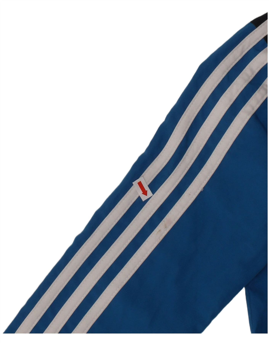 ADIDAS Boys Clima Proof Tracksuit Top Jacket 5-6 Years Blue Colourblock