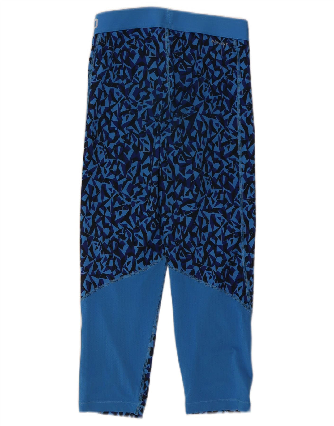 Leggings Capri Nike pentru femei UK 8 Small Blue Geometric Poliester