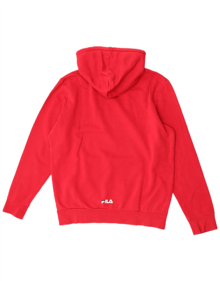 Pulover pentru bărbați Fila Graphic Hoodie, roșu mediu