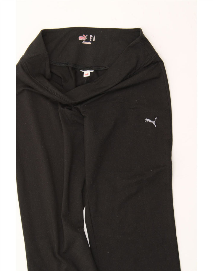 PUMA Womens Capri Tracksuit Trousers UK 14 Large Black Vintage Puma and Second-Hand Puma from Messina Hembry 